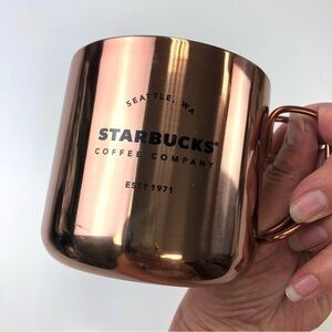 STARBUCKS copper camping cups - set of two NEW